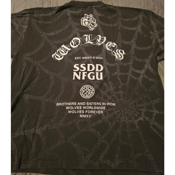 Darc Sport Symbiote Web Premium Oversized XLARGE Tee in wolf grey - Picture 2 of 3